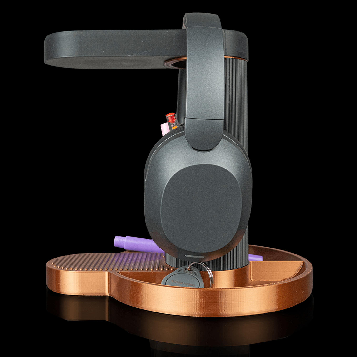 Soporte para auriculares y móvil Tower Trio