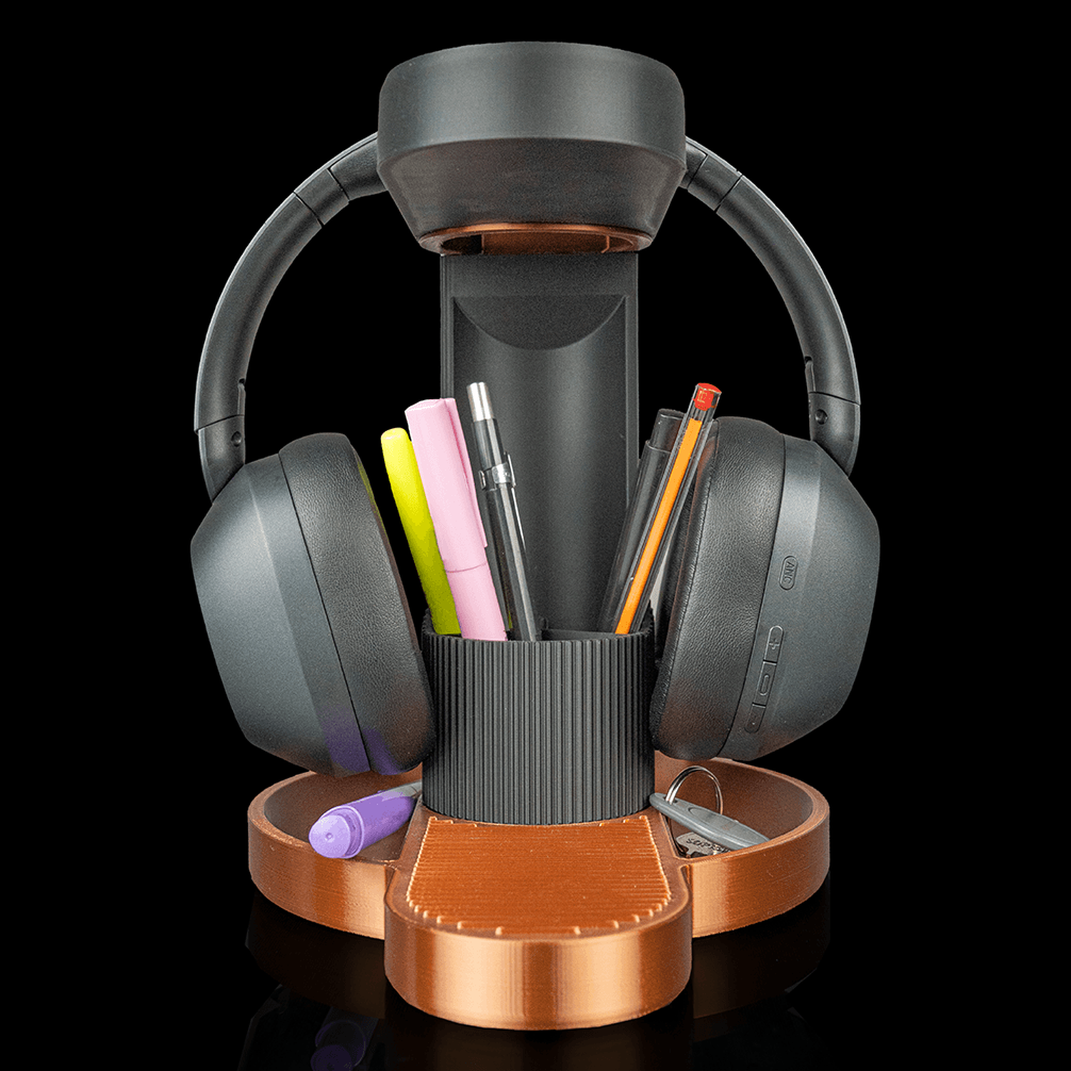 Soporte para auriculares y móvil Tower Trio