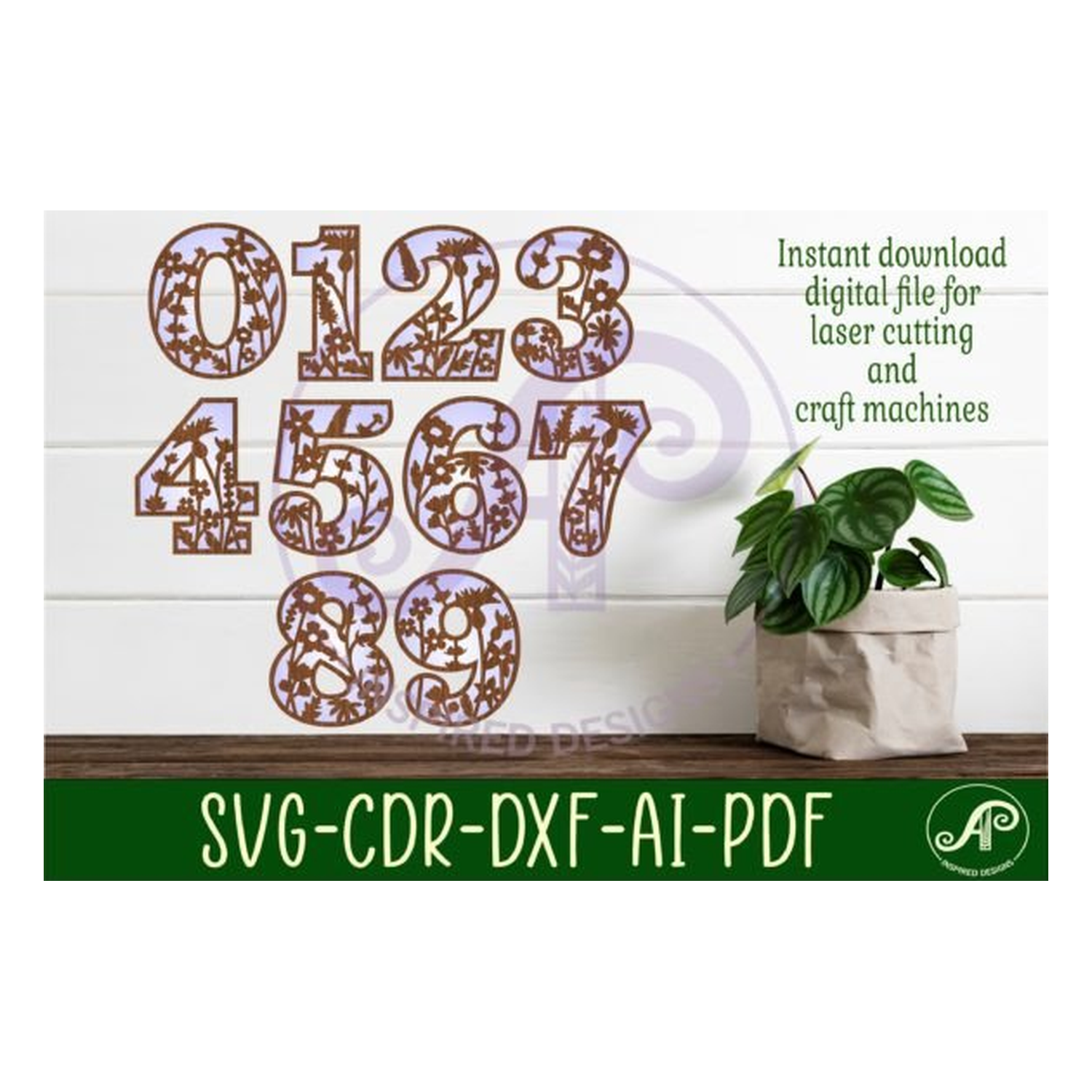 Wild flor Number Two Layer Wall cartel