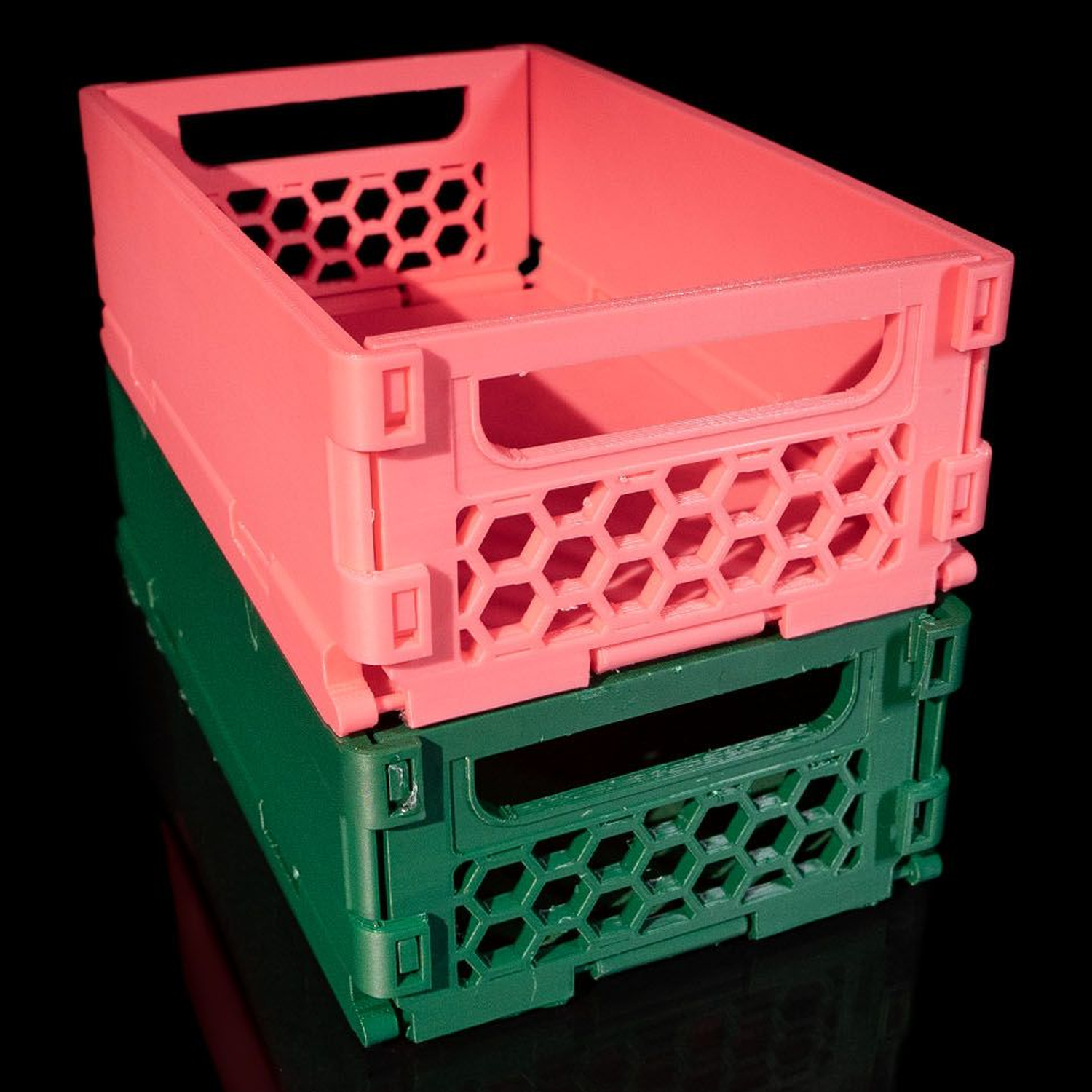 Caja de almacenaje apilable Foldable and Stackable