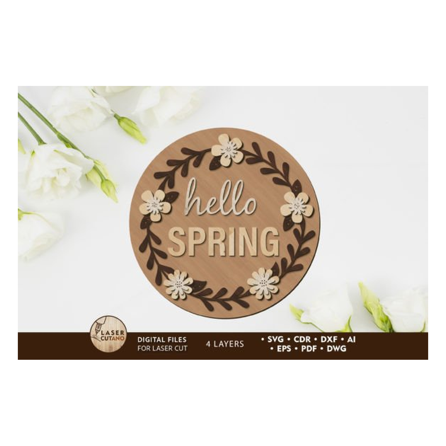 Hello Spring decorativo Panel