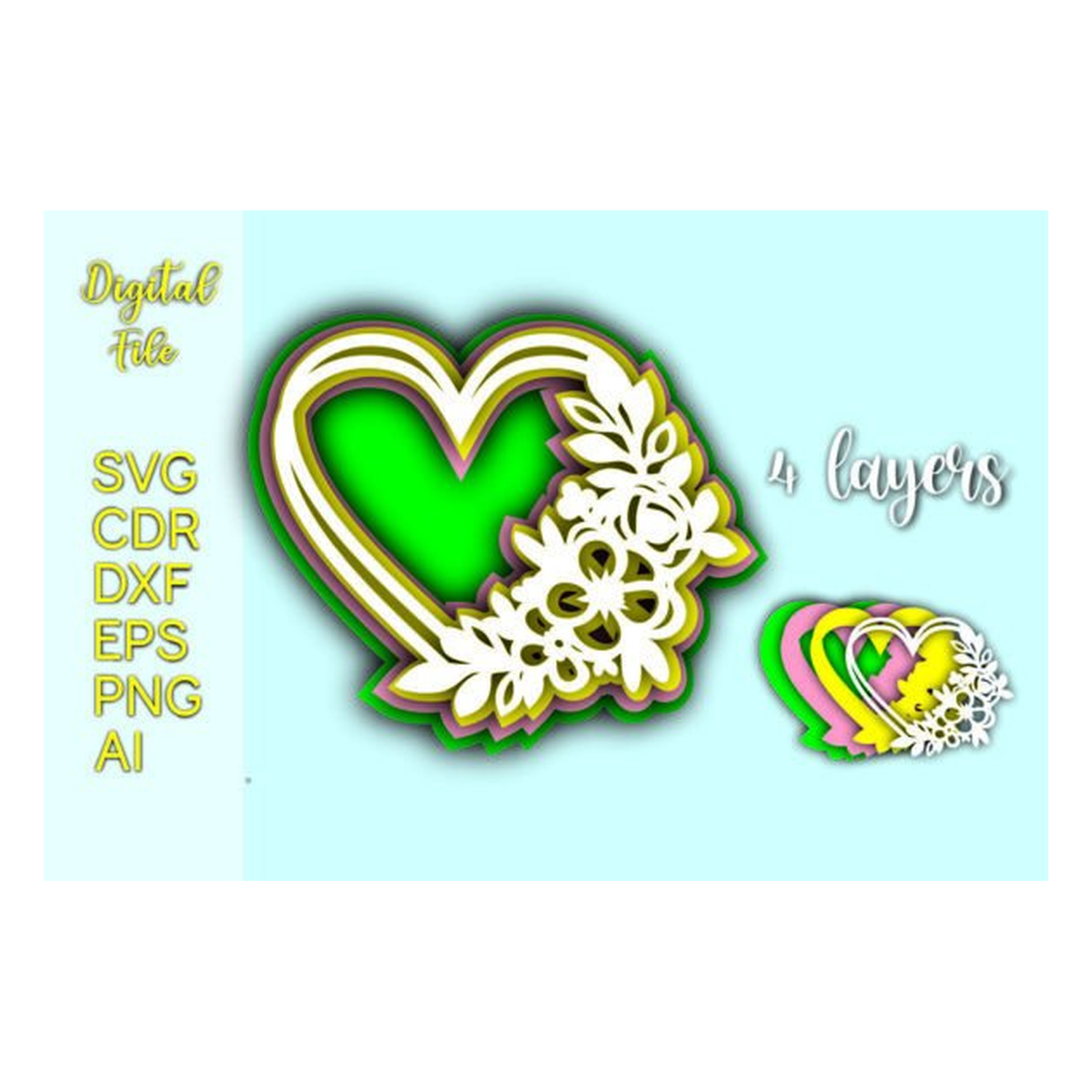 Layered Cake Topper Cake Topper