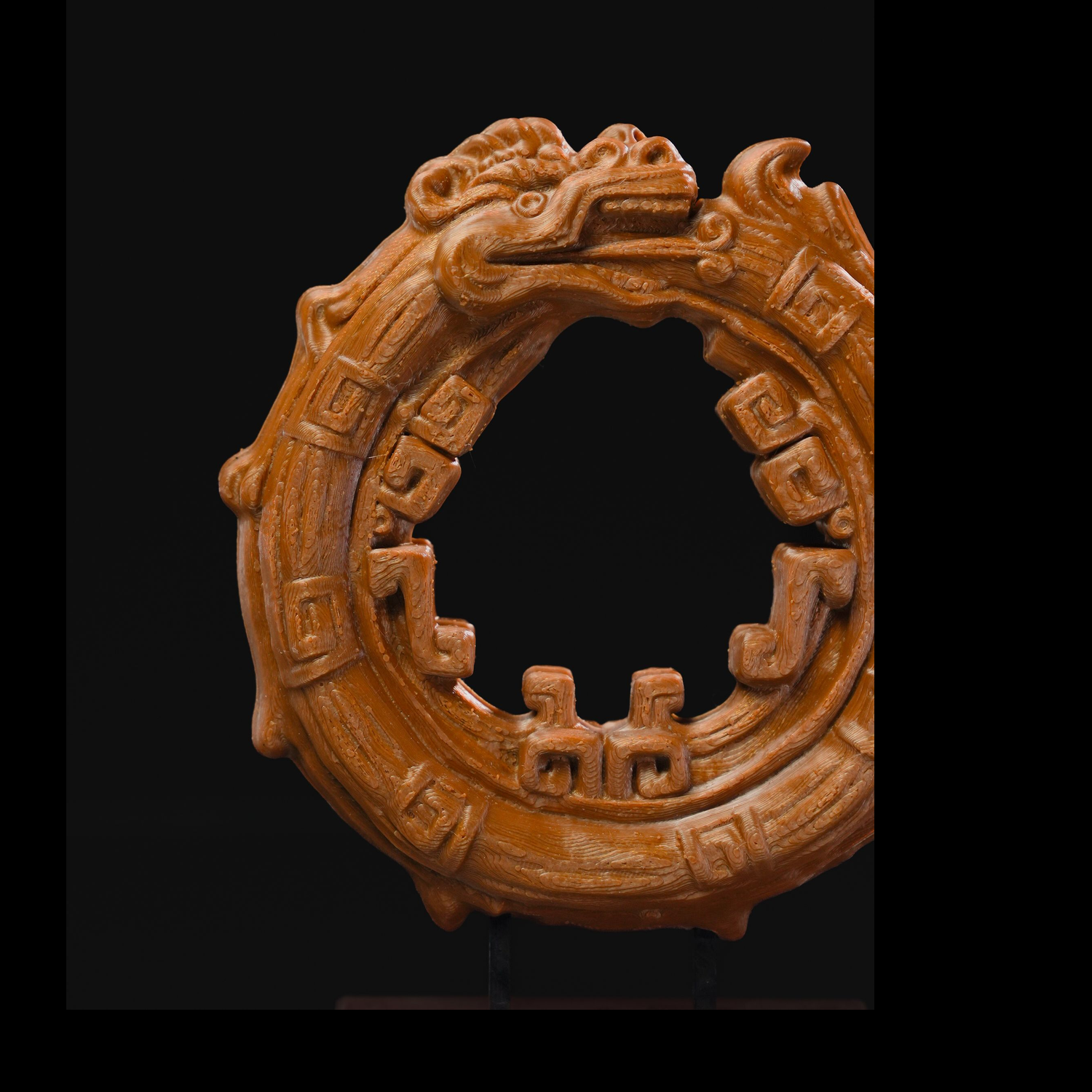 Estatua decorativa Aztec Ouroboros