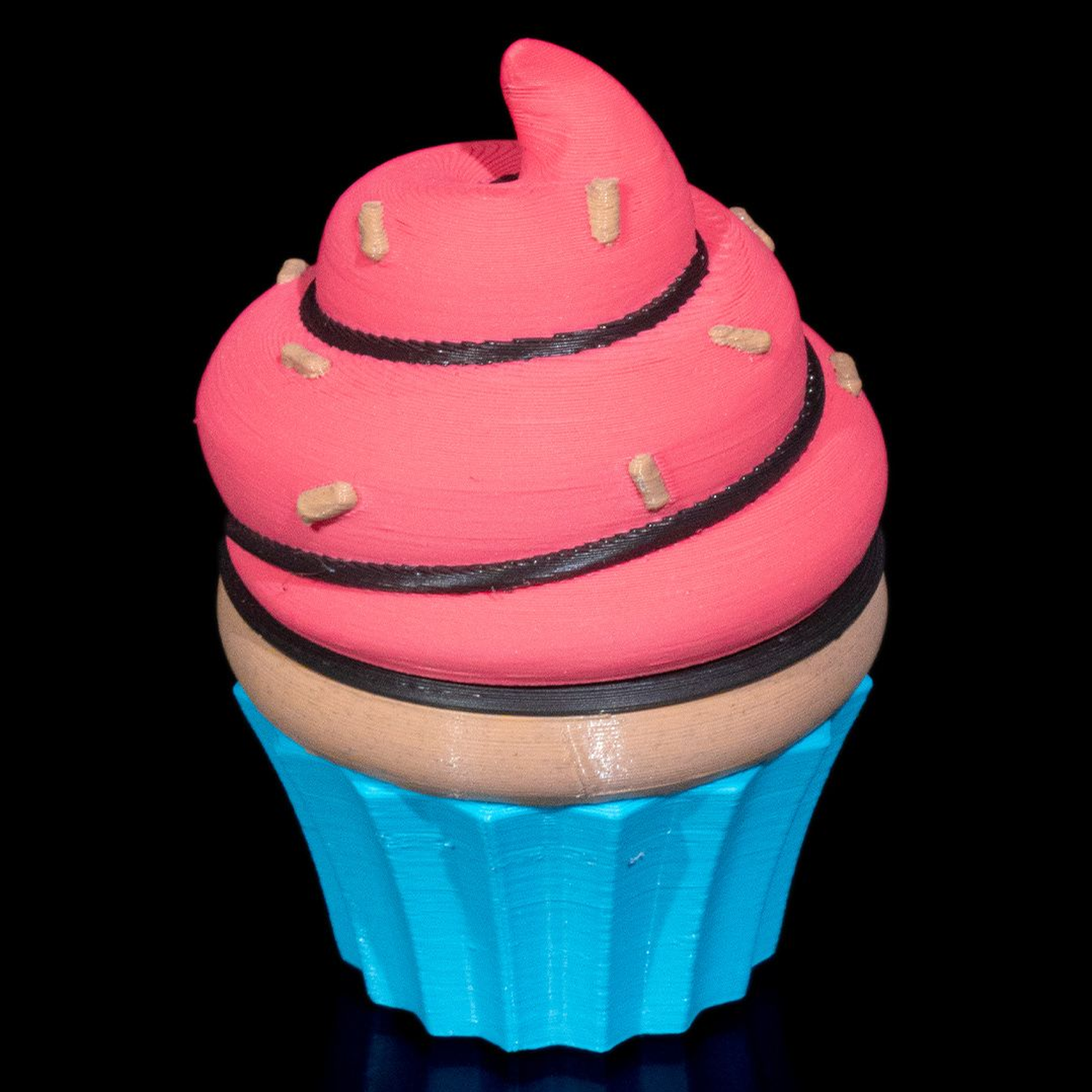 Caja decorativa 2/3D Cupcake