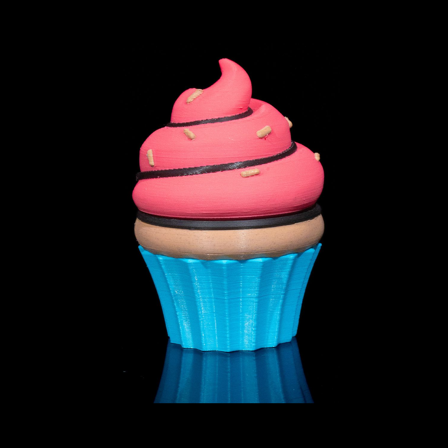 Caja decorativa 2/3D Cupcake