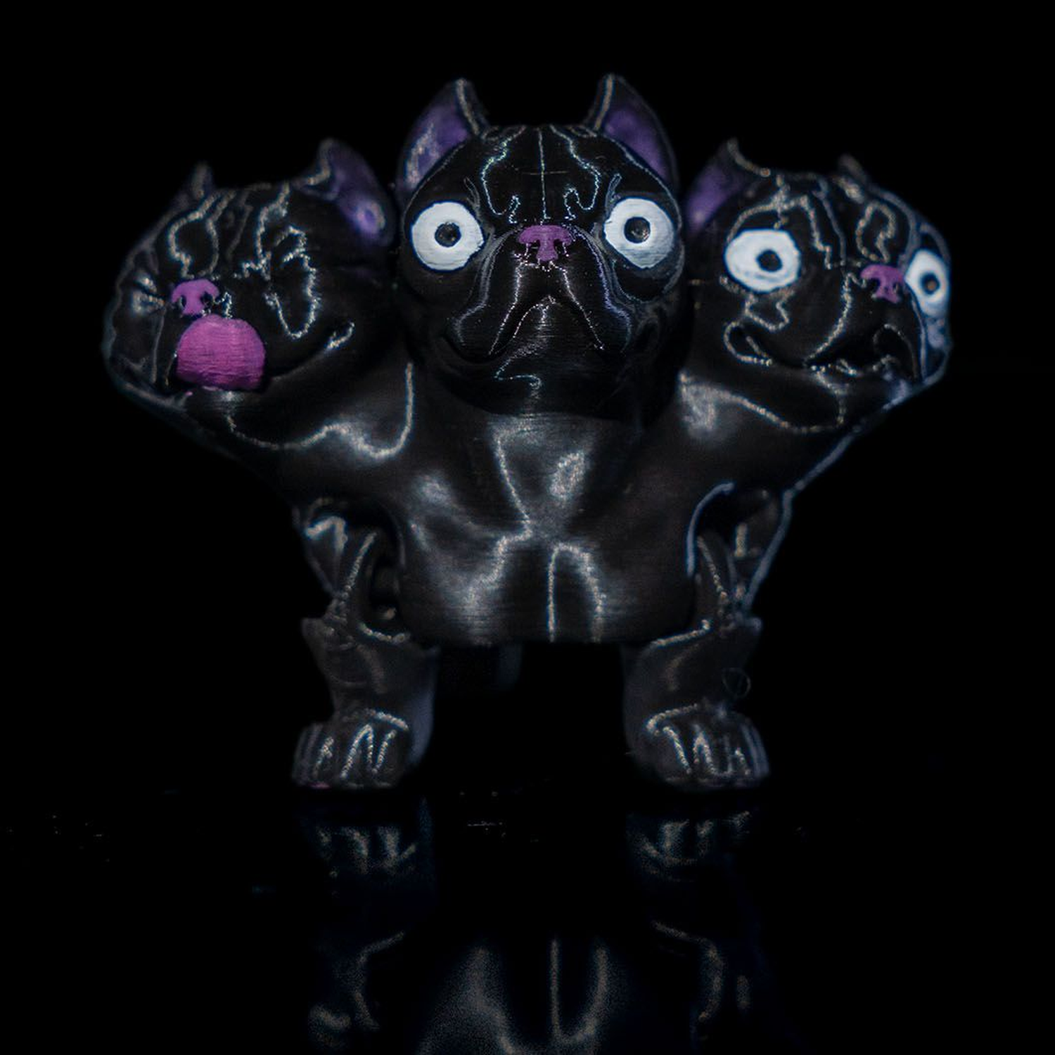 Figura decorativa de perro Cerberus