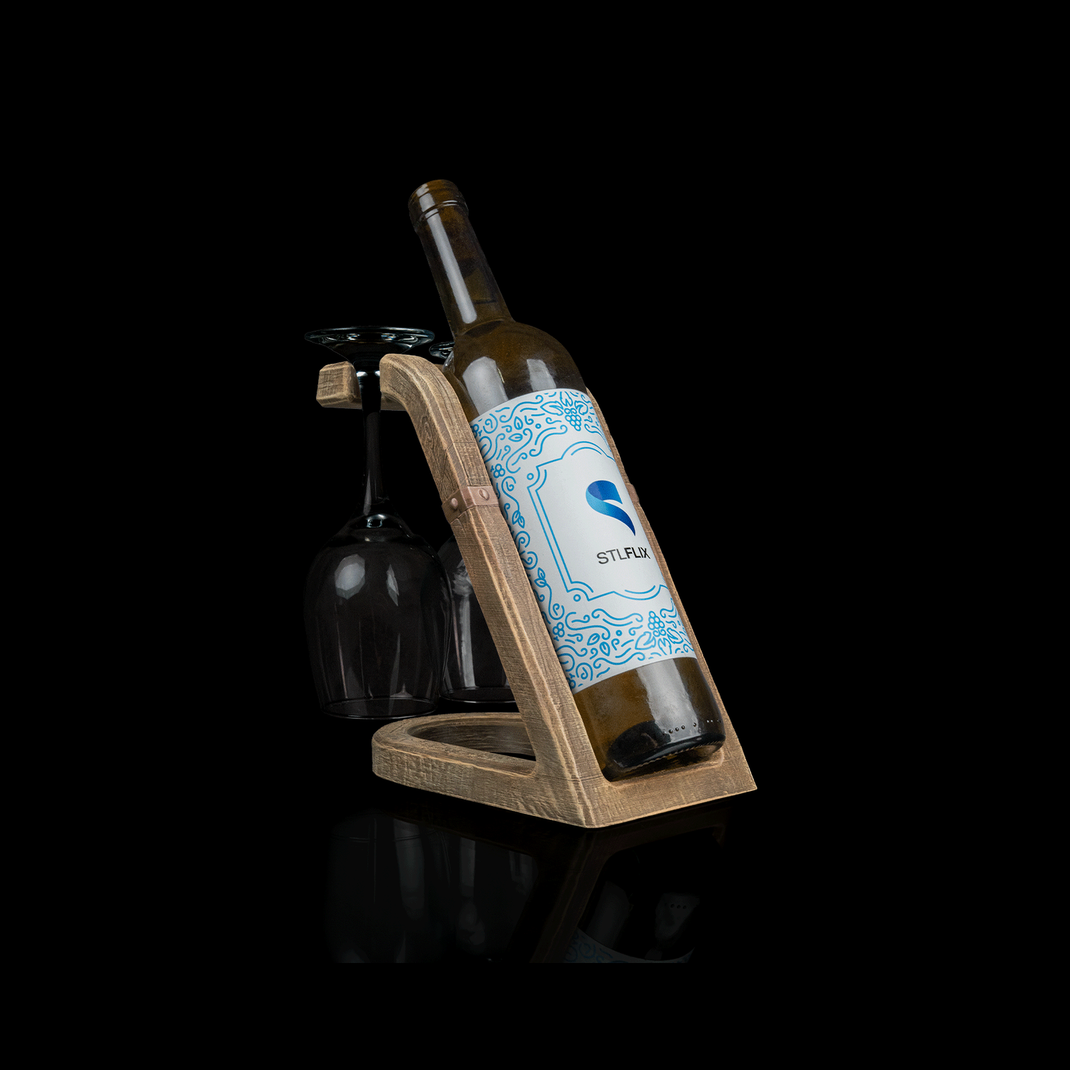 Soporte para botella de vino The Oak Rest - Glass &
