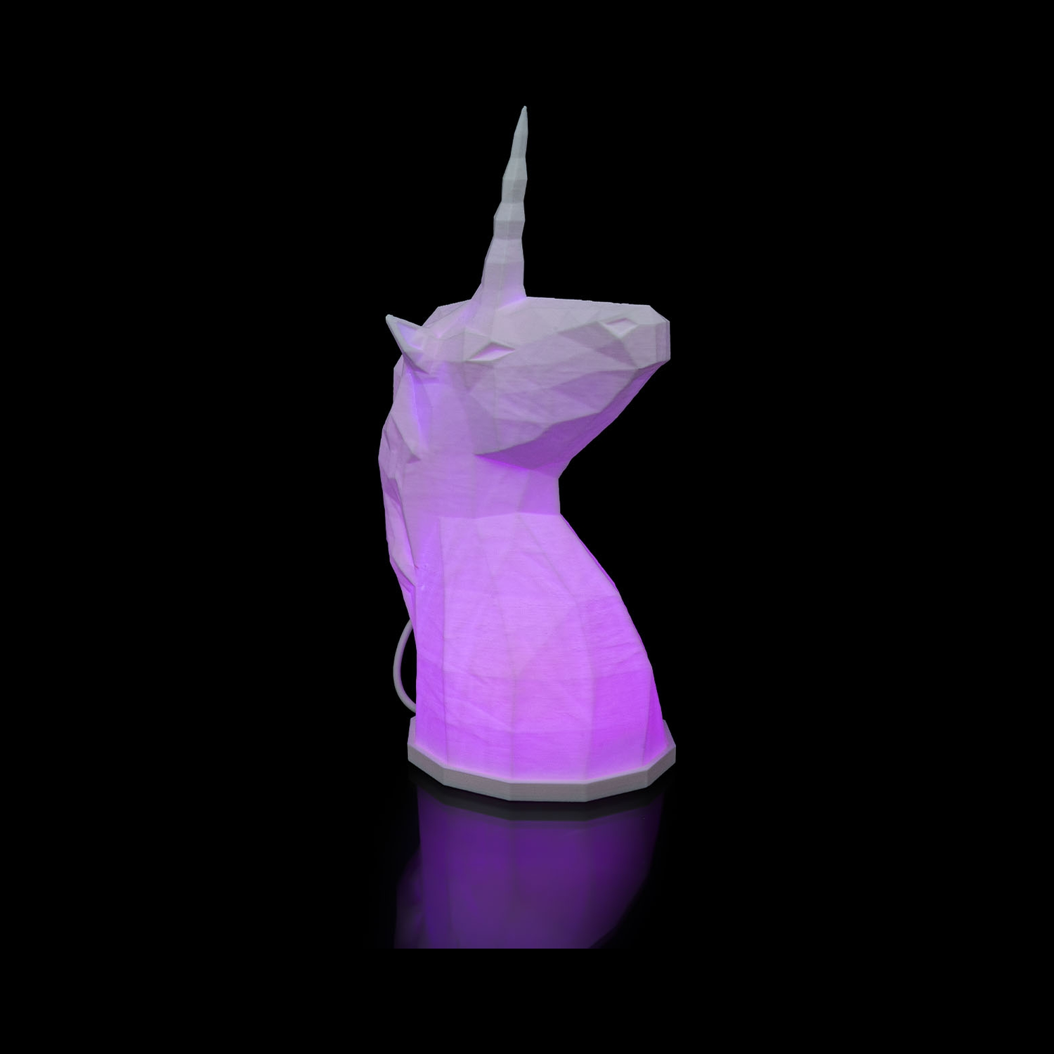 Lámpara de mesa Low Poly Unicorn