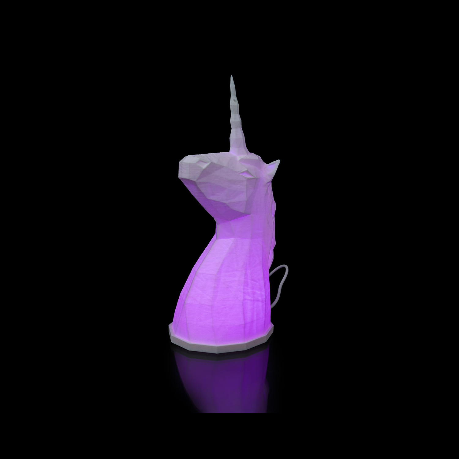 Lámpara de mesa Low Poly Unicorn