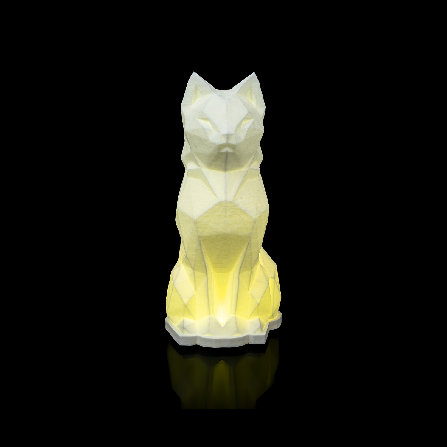 Lámpara de mesa Low Poly Cat