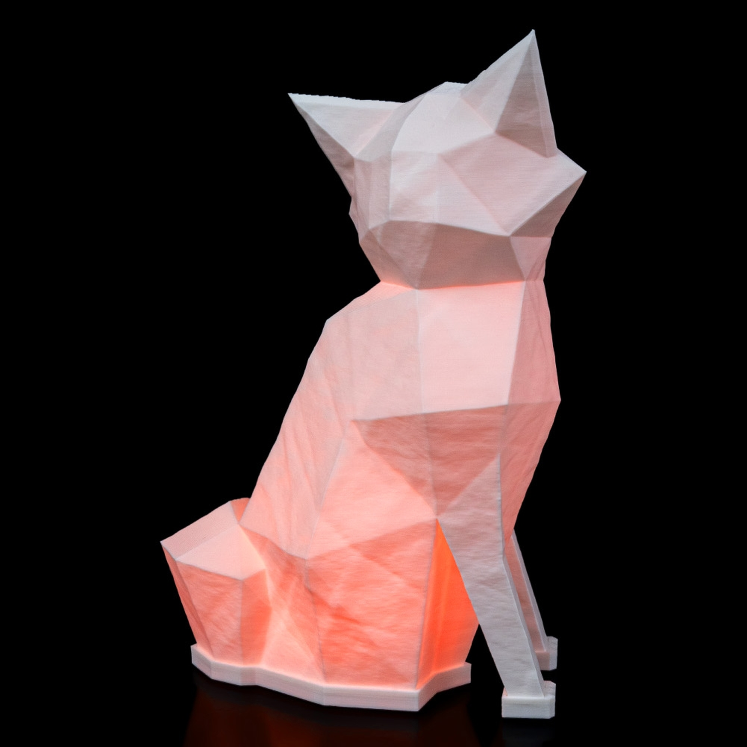 Lámpara de mesa Low Poly Fox