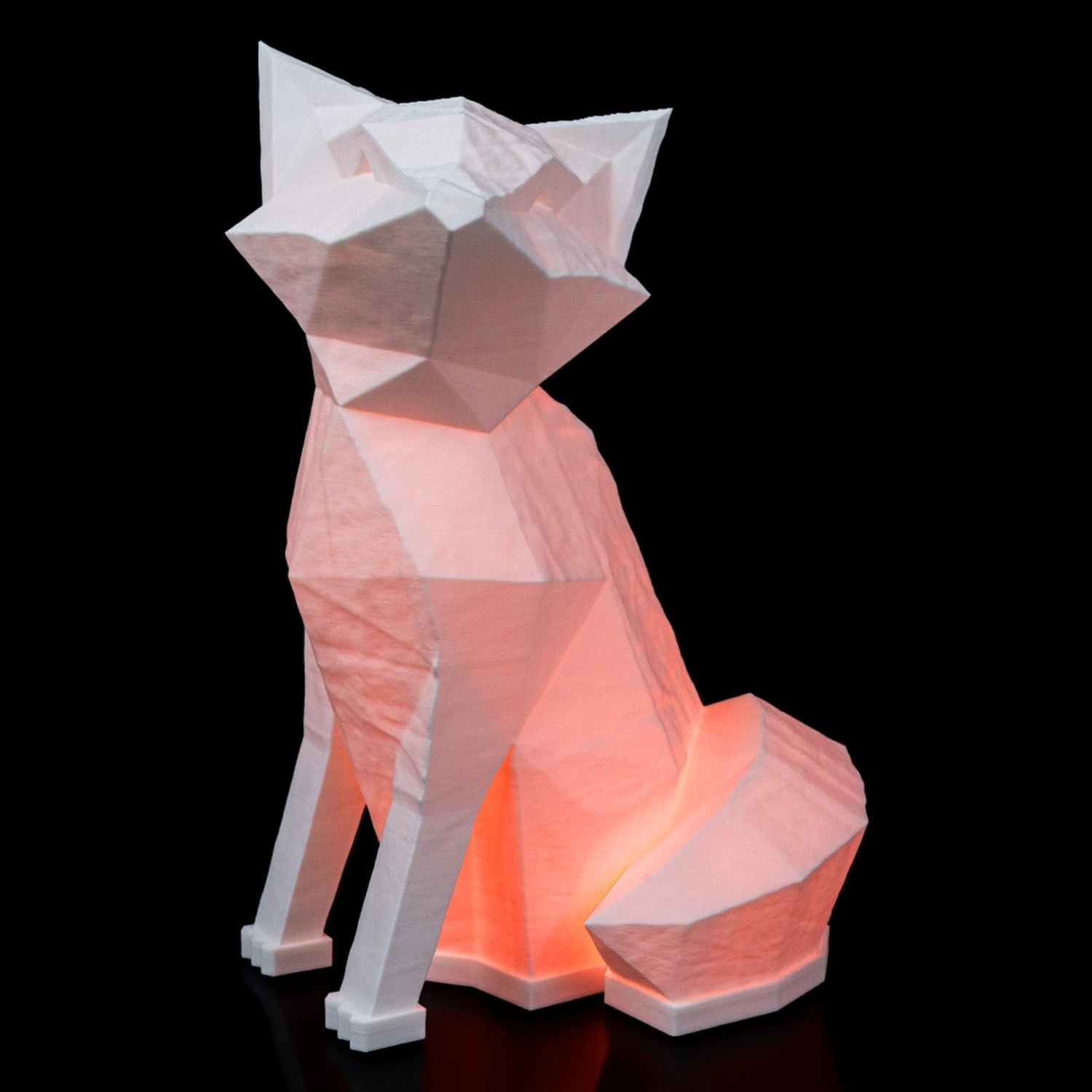 Lámpara de mesa Low Poly Fox
