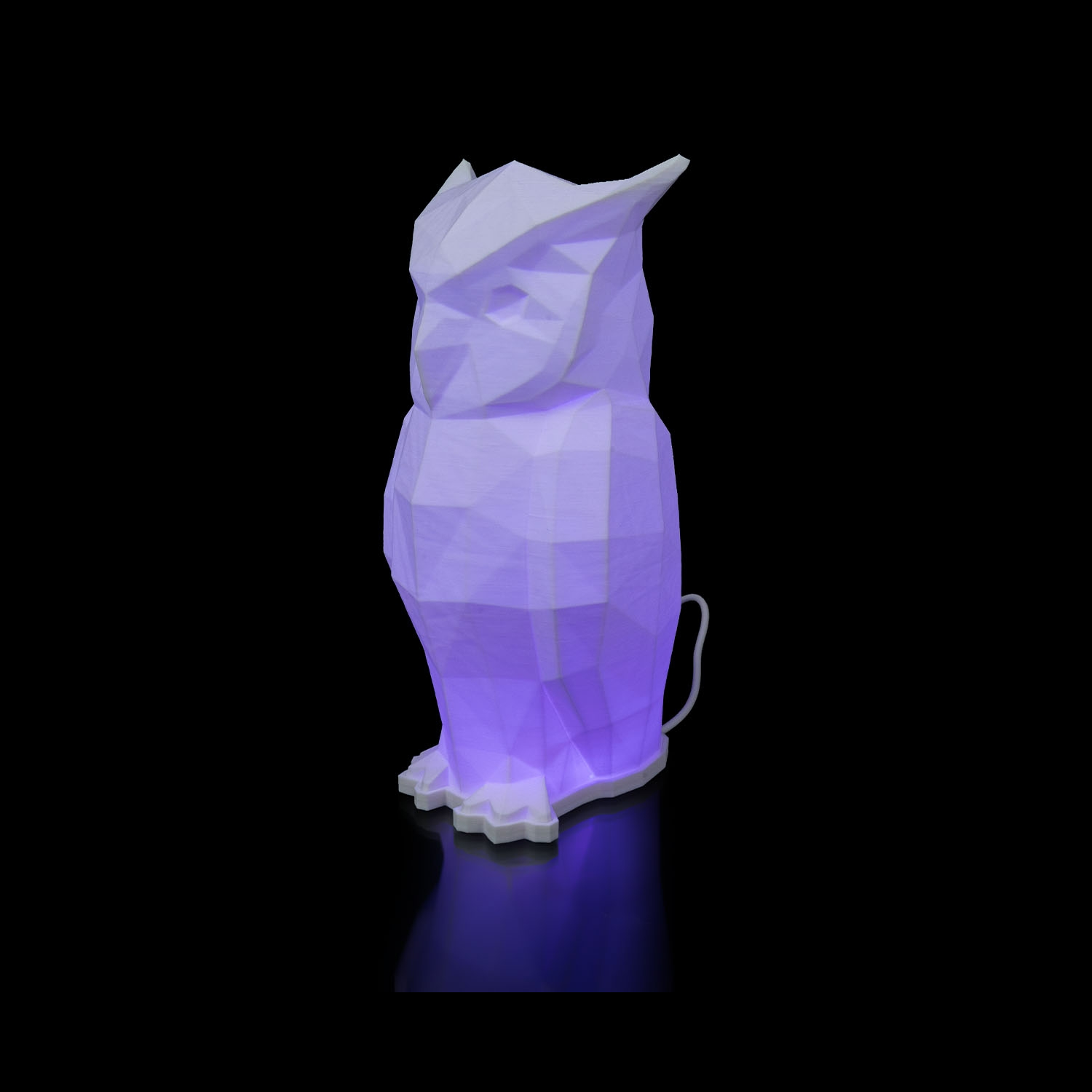 Lámpara de mesa Low Poly Owl