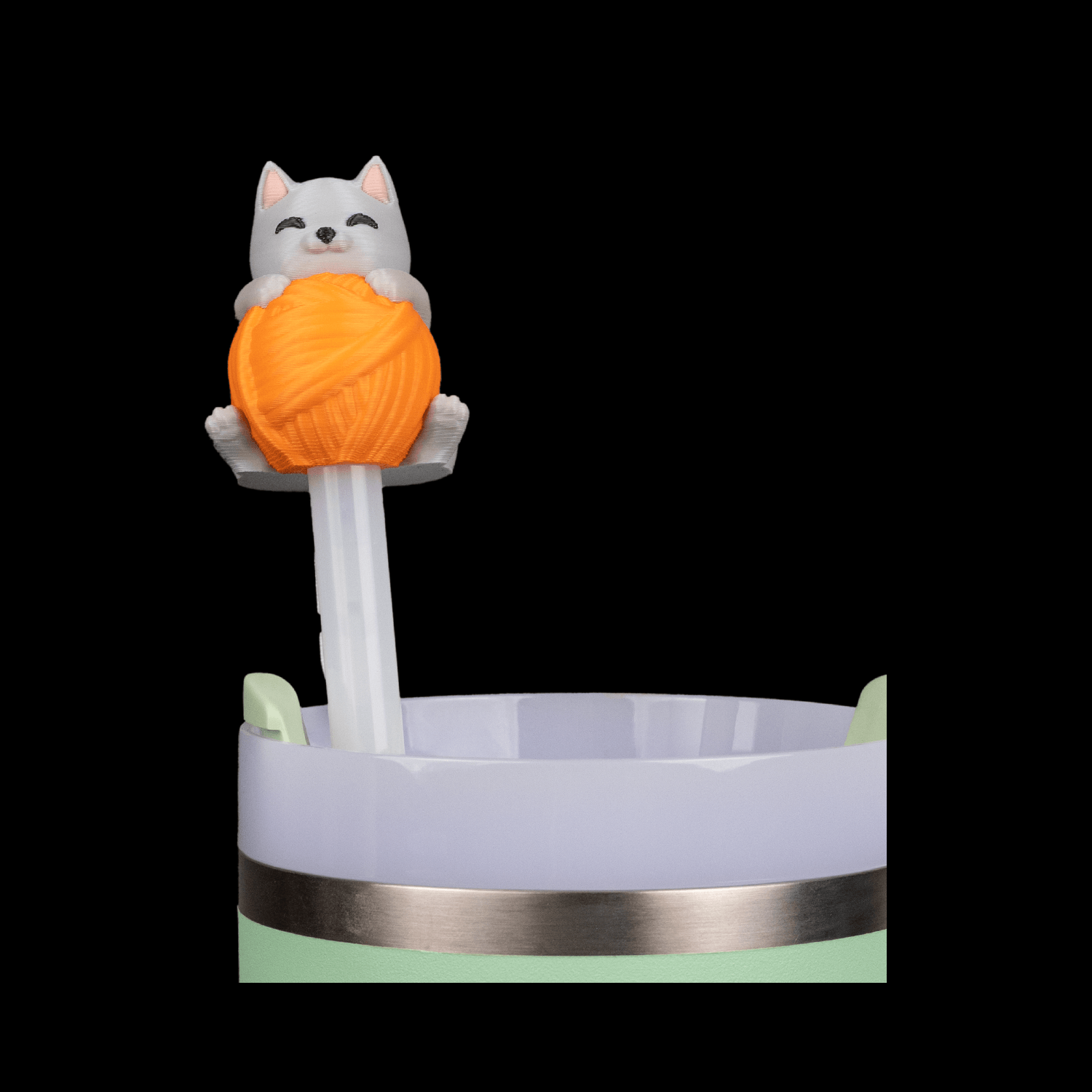 Accesorio para pajita con colgante Pawsitively Hydrated