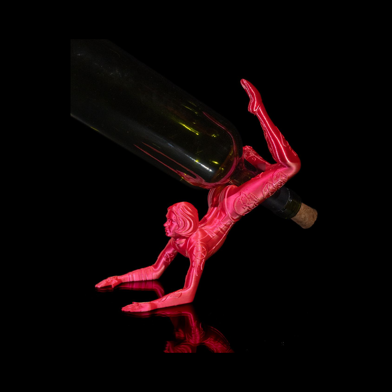 Soporte para botella de vino Contortionist