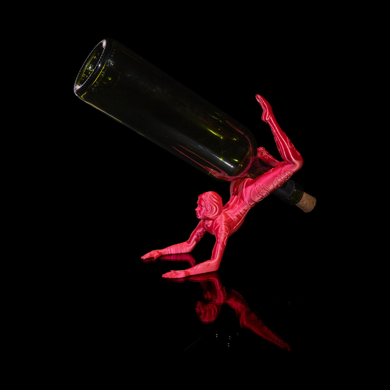 Soporte para botella de vino Contortionist