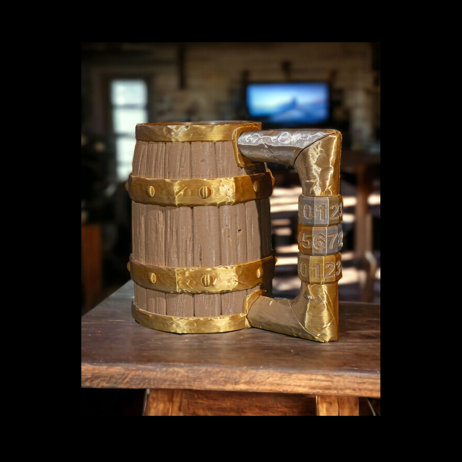 Soporte para lata Keg o’ Beer